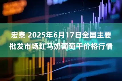 宏泰 2025年6月17日全国主要批发市场红马奶葡萄干价格行情