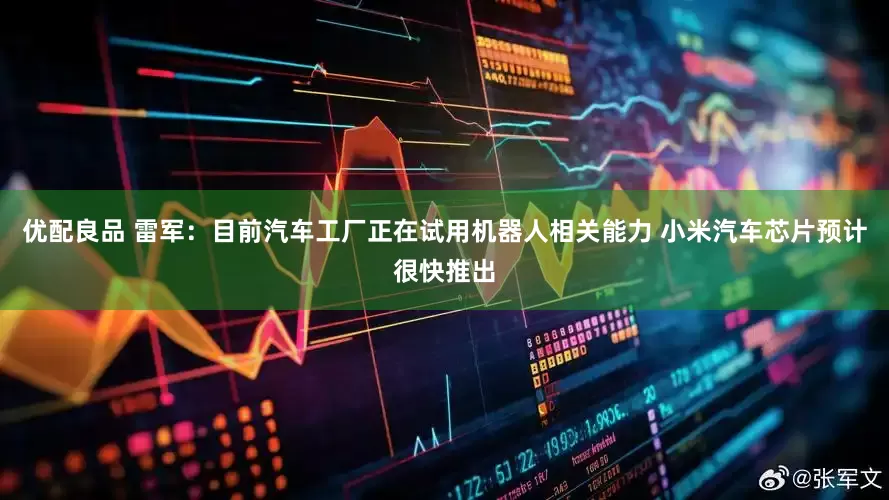 优配良品 雷军：目前汽车工厂正在试用机器人相关能力 小米汽车芯片预计很快推出