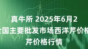 真牛所 2025年6月29日全国主要批发市场西洋芹价格行情