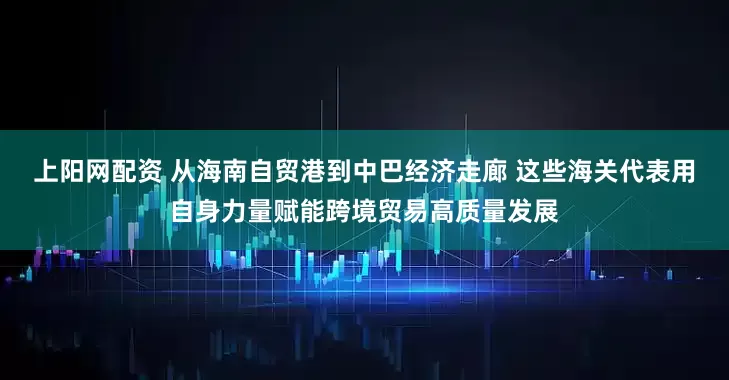 上阳网配资 从海南自贸港到中巴经济走廊 这些海关代表用自身力量赋能跨境贸易高质量发展