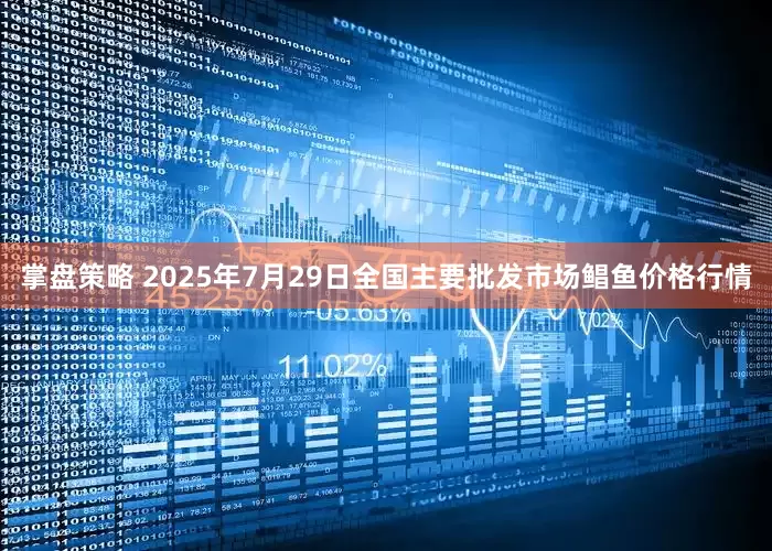掌盘策略 2025年7月29日全国主要批发市场鲳鱼价格行情